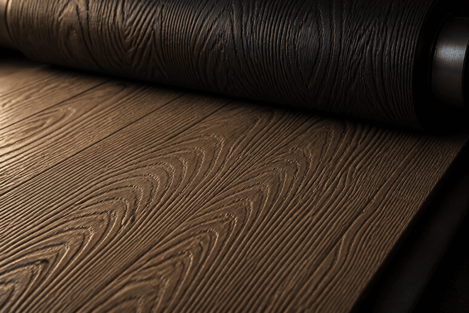 Synchronized embossing architectural application