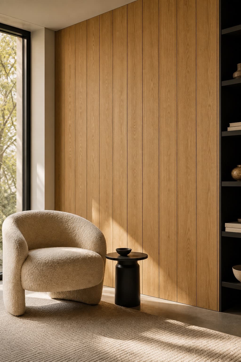 Natural woodgrain architectural application